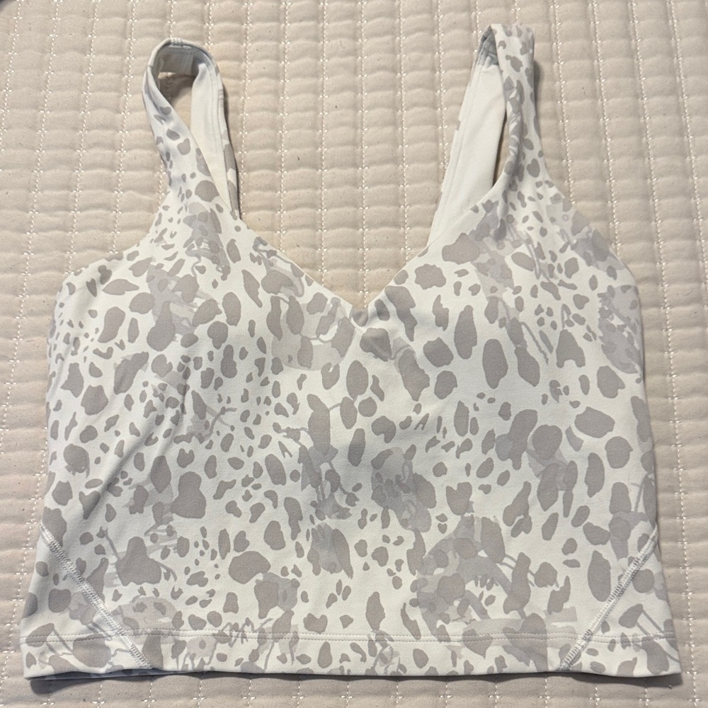 Lululemon Athletica Gray Patterned Align Tank Top - image 1